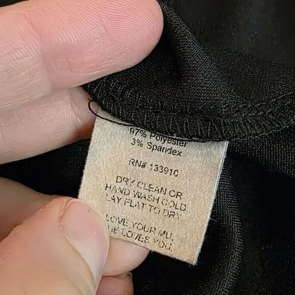 Show Me Your Mumu Black Bodycon Midi Dress Cocktail Sexy Side Slit Size Medium - Picture 6 of 10